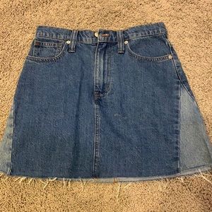 Madewell denim skirt size 25